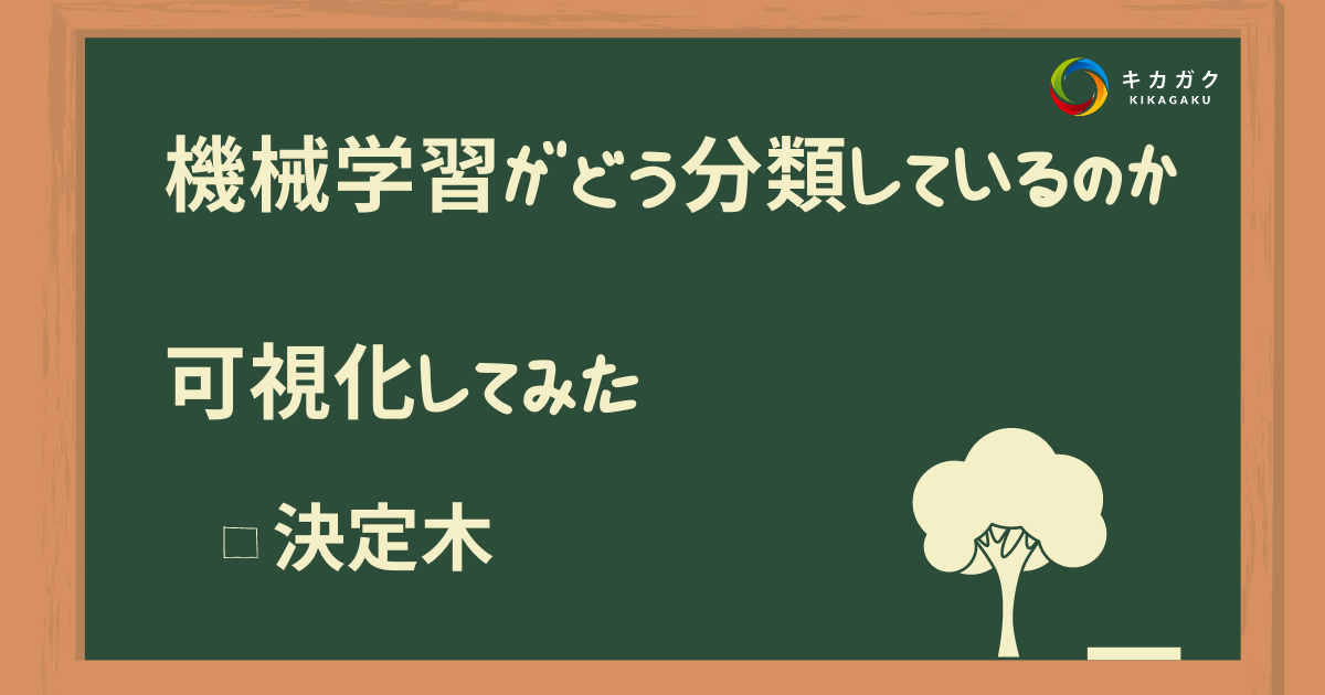 決定木とは】機械学習がどう分類しているのか可視化してみた | キカガクブログ